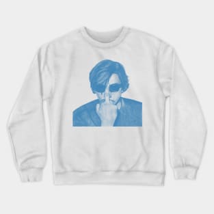 Adam Driver in Blue Crewneck Sweatshirt